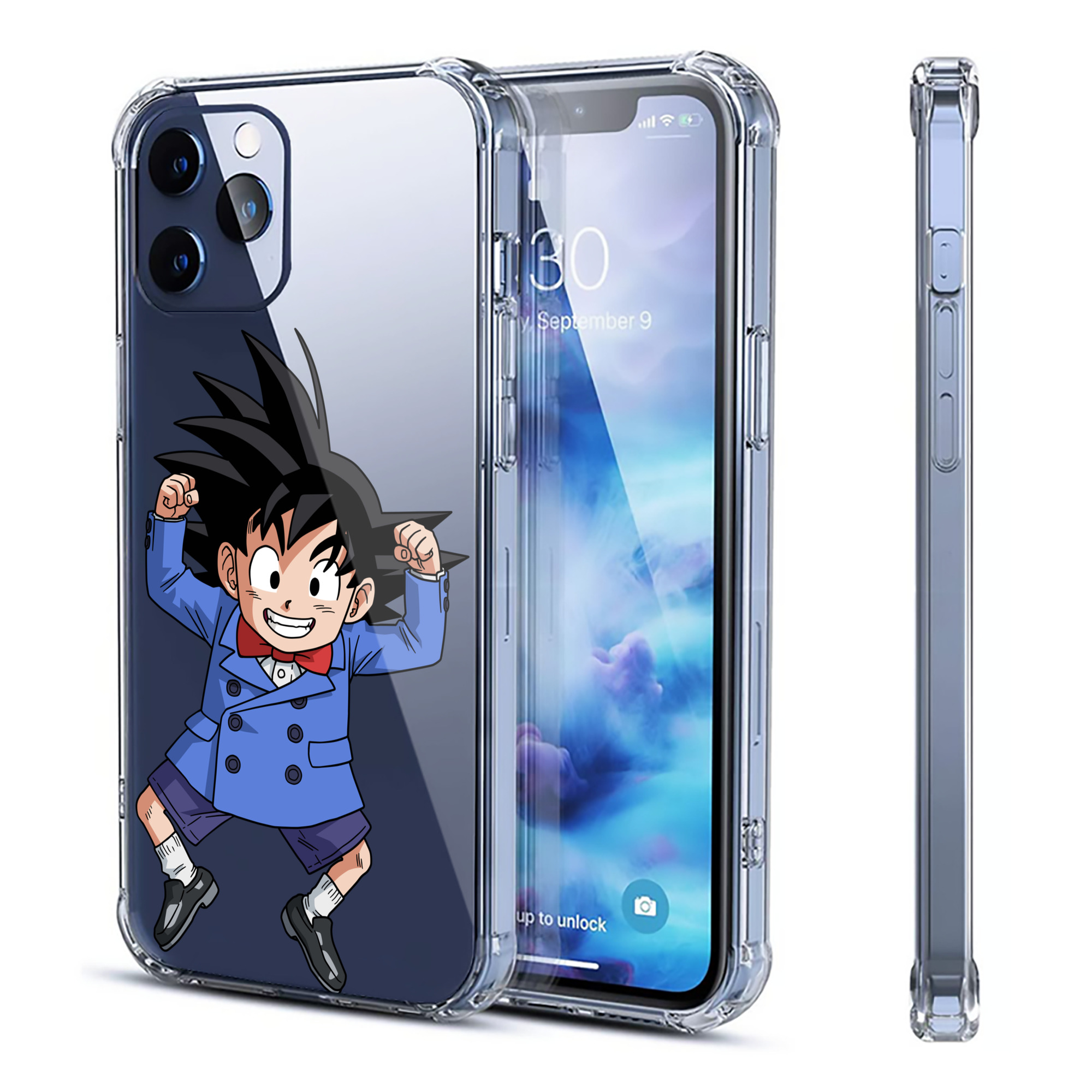（画像用） ドラゴンボール 孫悟空（そん ごくう）Son Goku カカロット DRAGON BALL Kakarotto 【iPhone 12シリーズ対応】透明スマホケース（クリアソフトケース）